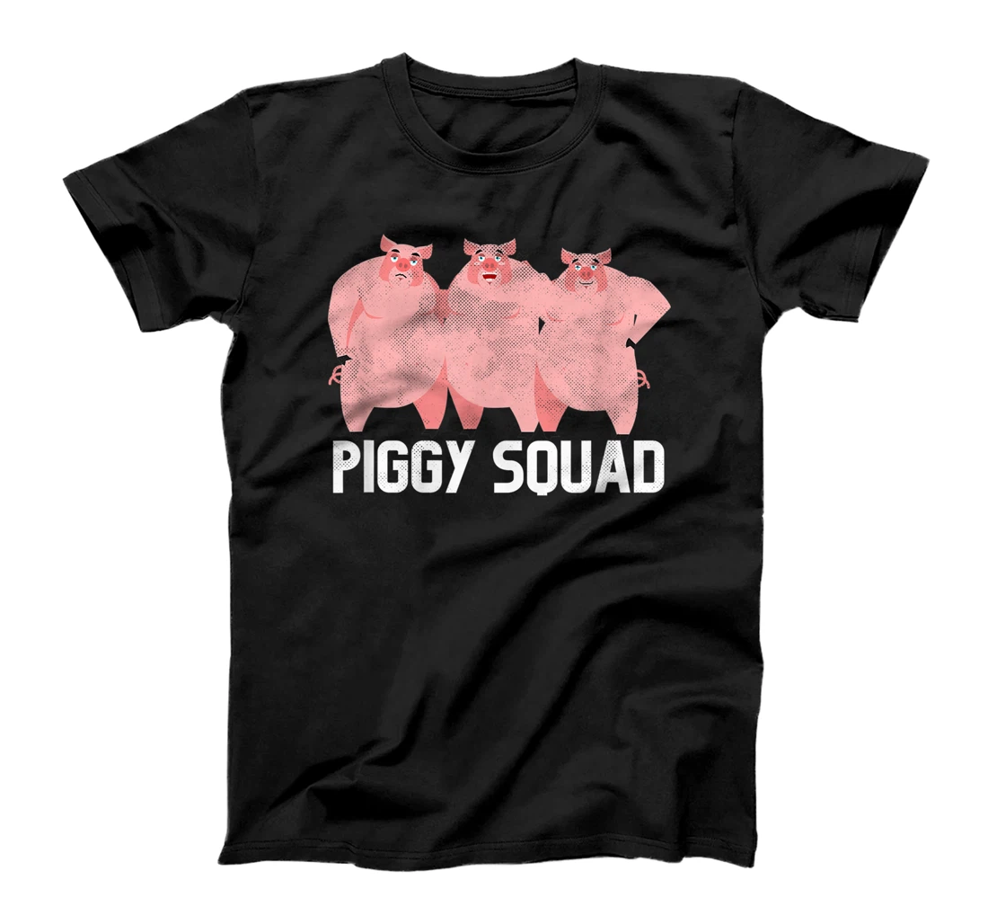 Personalized Funny Piggy Squad Farmer Farm Animal Boars Farming Grunge T-Shirt, Women T-Shirt