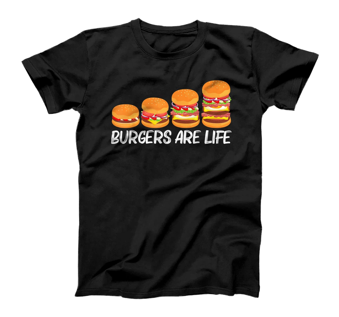 Personalized Cool Hamburger For Men Women Cheeseburger Fast Food Burger T-Shirt, Kid T-Shirt and Women T-Shirt