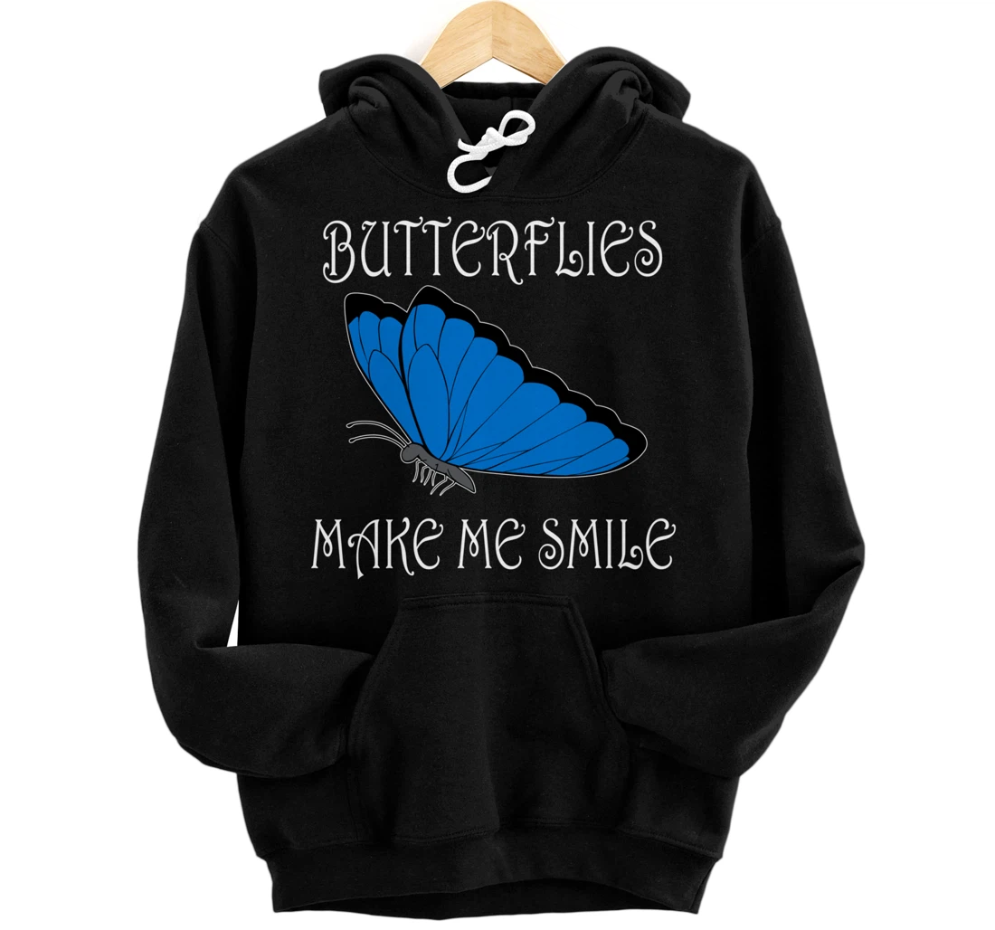 Personalized Nature Lover Forest Insects Butterflies Pullover Hoodie