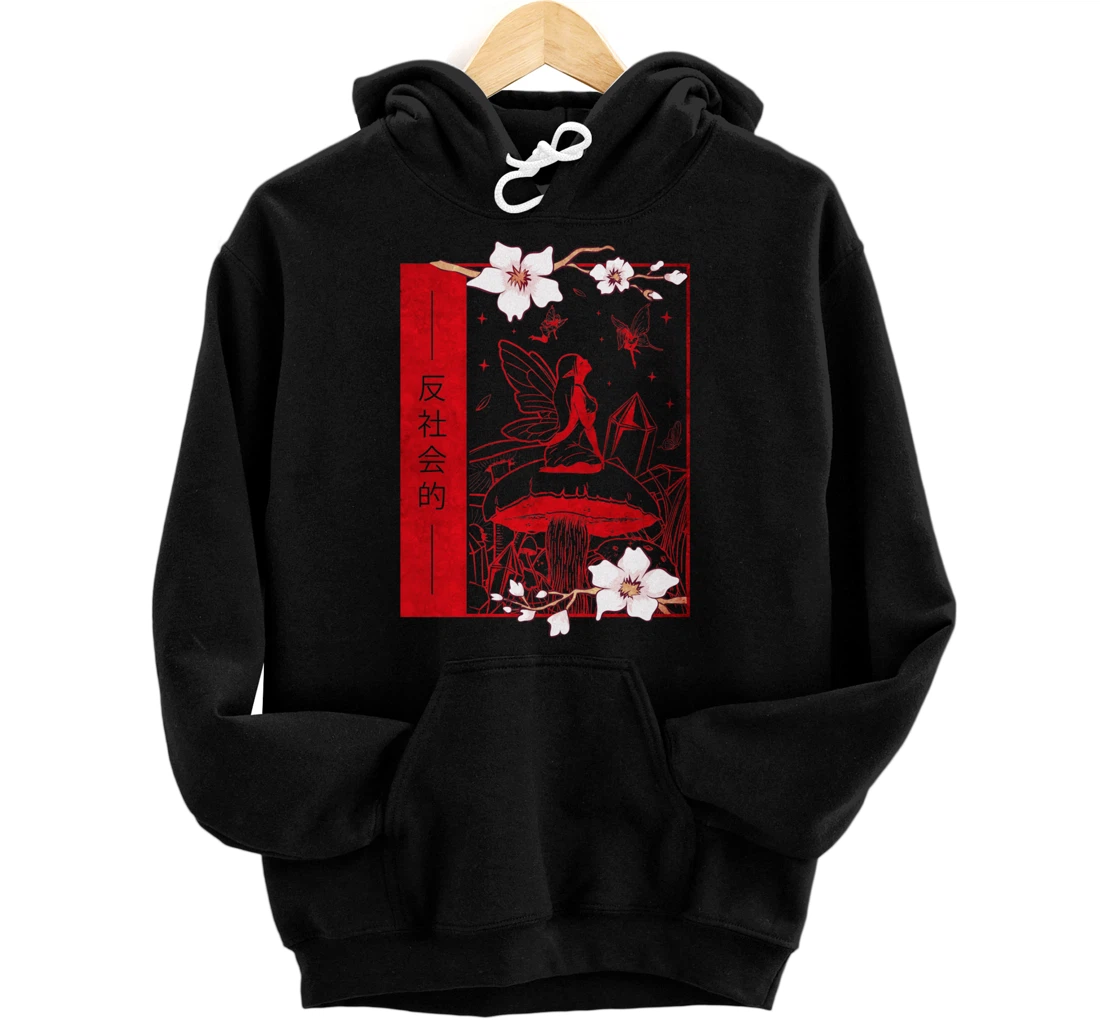 Personalized Fairycore Aesthetic Fairy Core Grunge Antisocial Soft Grunge Pullover Hoodie