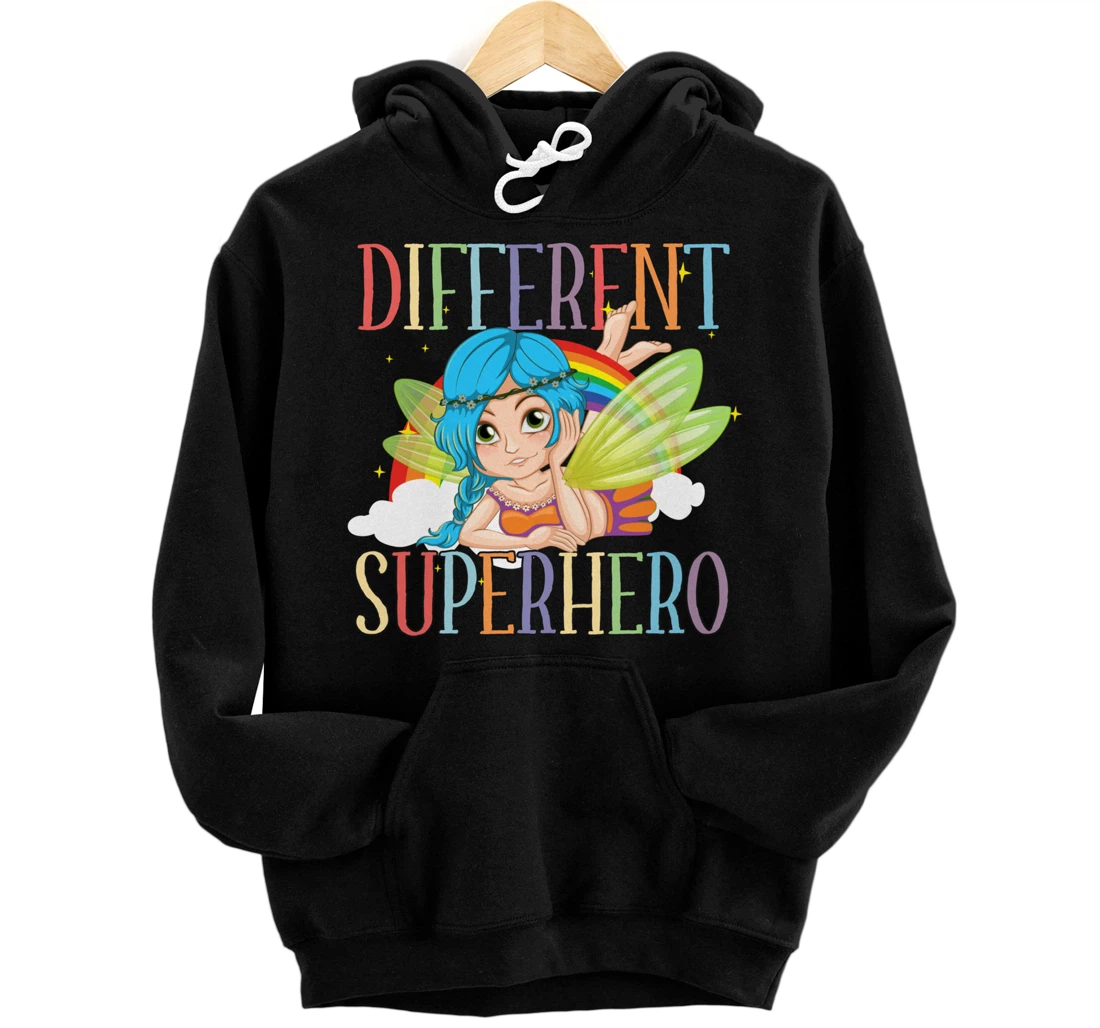 Personalized Fairycore Aesthetic Fairy Gay Pride Rainbow LGBT Superhero Pullover Hoodie