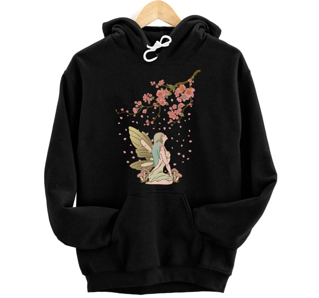 Personalized Fairycore Aesthetic Fairy Core Grunge Cherry Blossom Pullover Hoodie