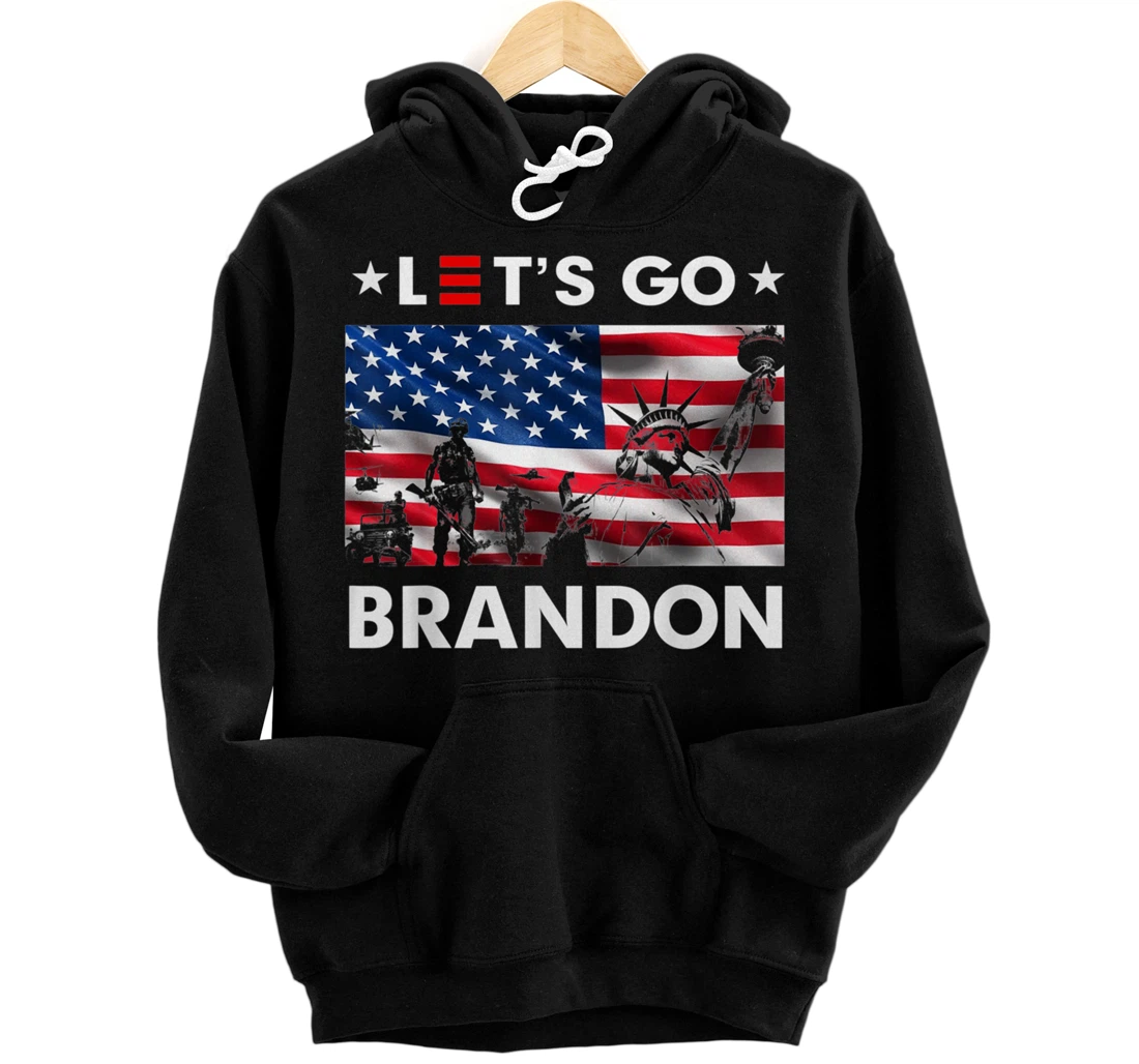 Personalized Statue of Liberty Let's Go Brandon Pullover Hoodie