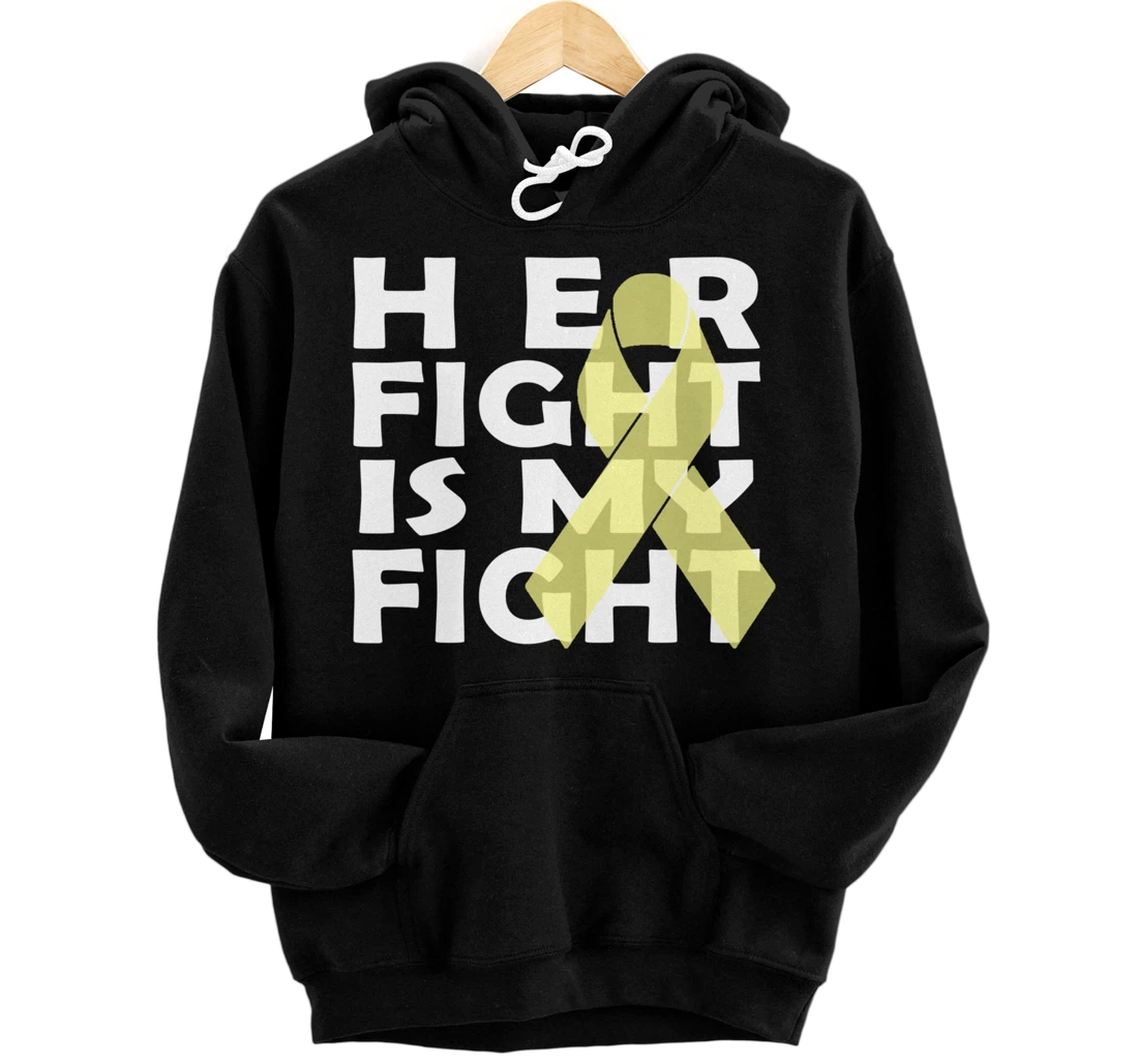 Personalized Bone Cancer Fight Cancer Ribbon Pullover Hoodie