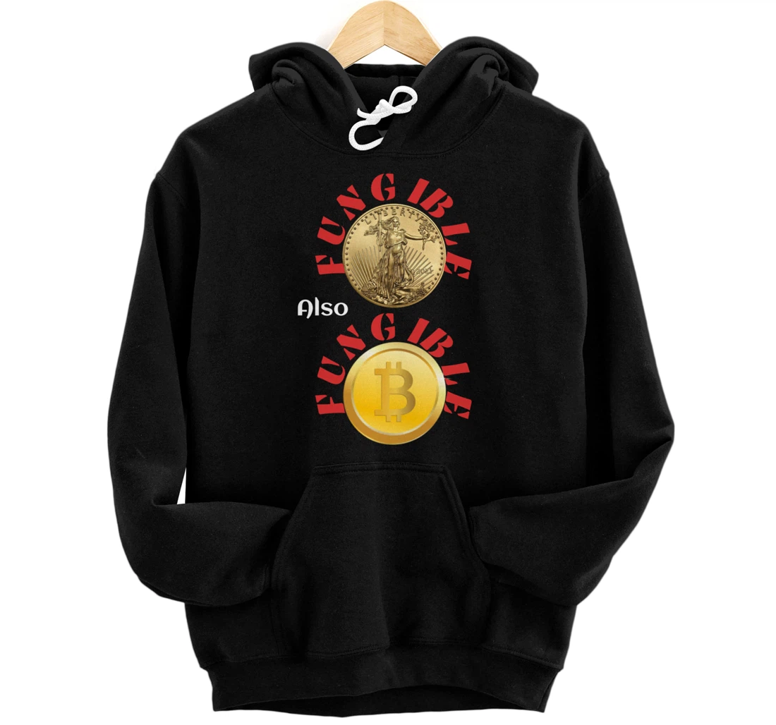 Personalized Bitcoin Fungible BTC Crypto HODL Blockchain Decentralized Pullover Hoodie