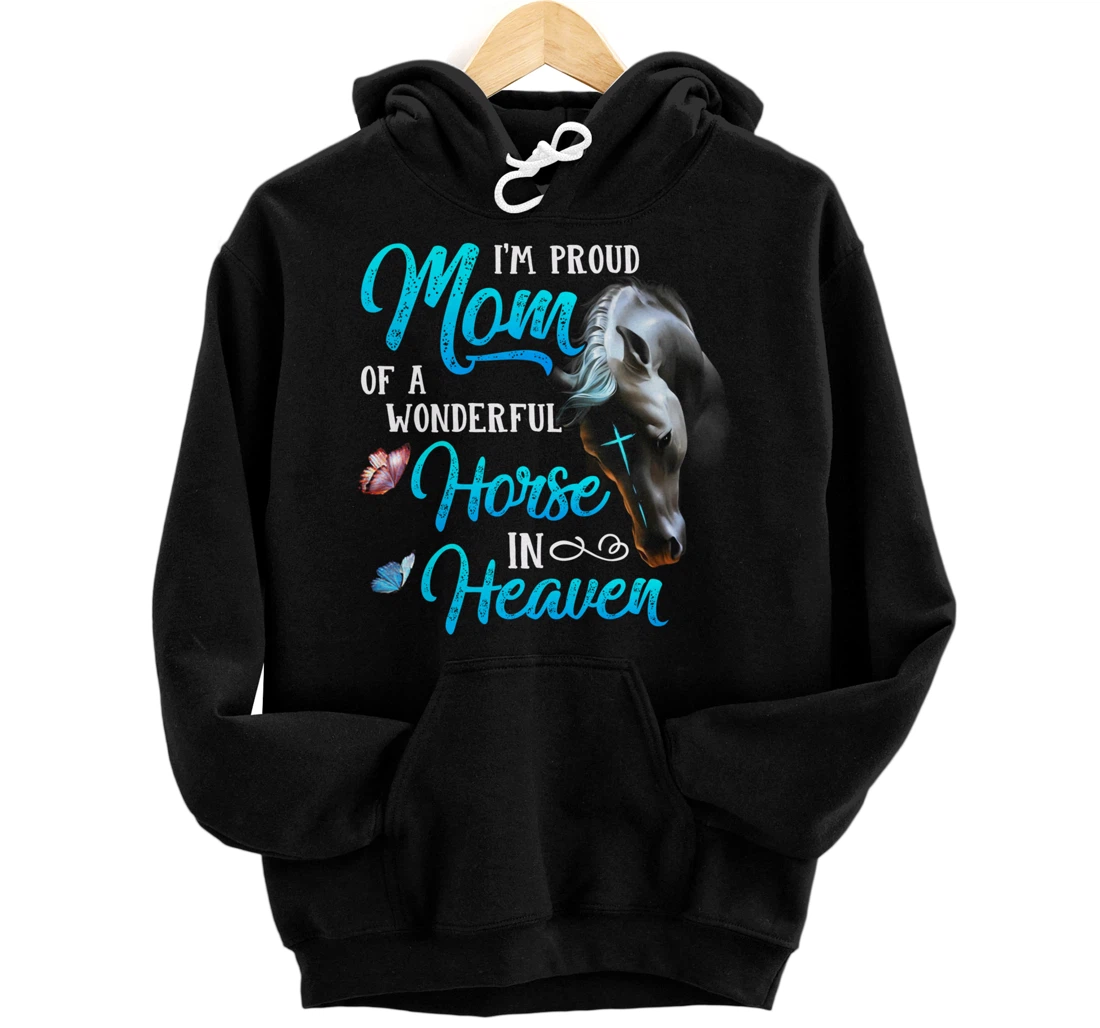 Personalized Western I'm proud mom of a wonderful horse Pullover Hoodie