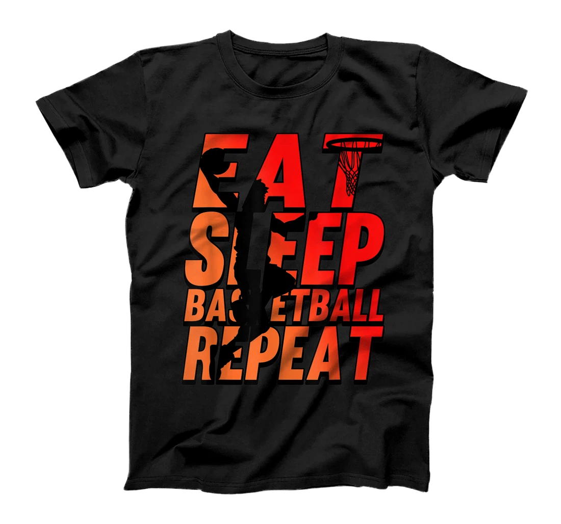 Personalized Funny Eat Sleep Basketball Repeat Coach Player Sports Team T-Shirt, Women T-Shirt