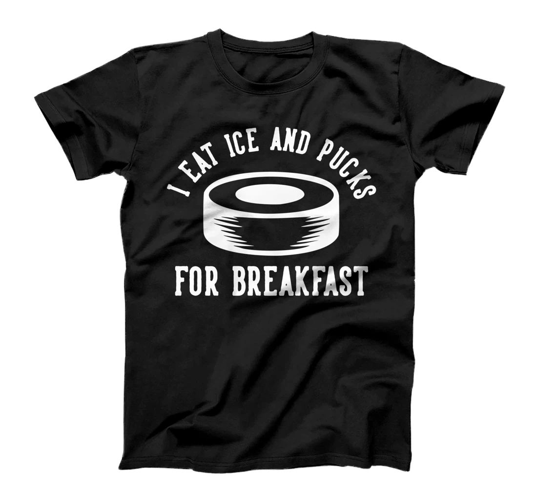 Personalized I Eat Ice And Pucks For Breakfast T-Shirt