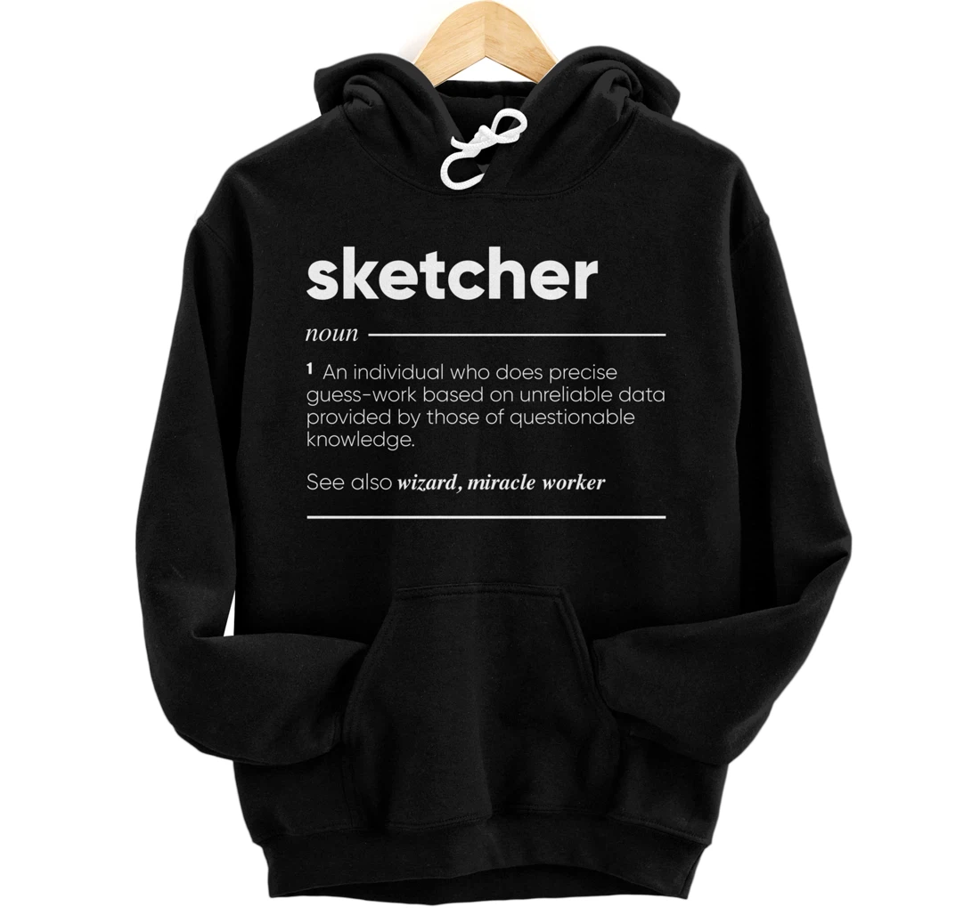 Personalized Sketcher Definition Funny Noun Pullover Hoodie