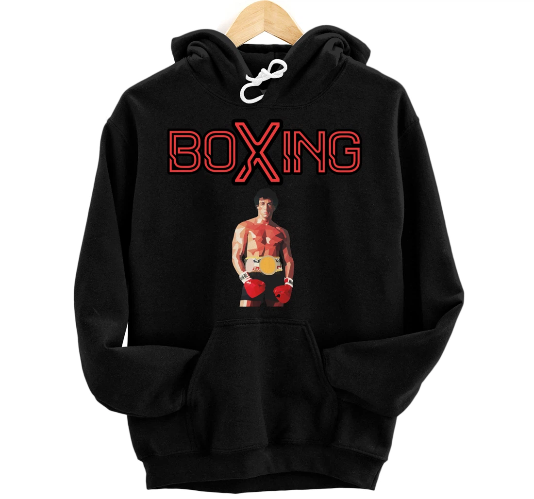 Personalized 80's retro boxing movie old skool boxer legend novelty gift Pullover Hoodie