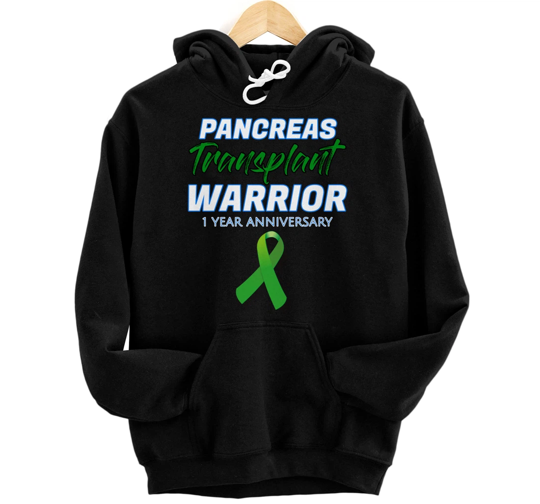 Personalized Pancreas Transplant 1 Year Anniversary Warrior Non Diabetic Pullover Hoodie