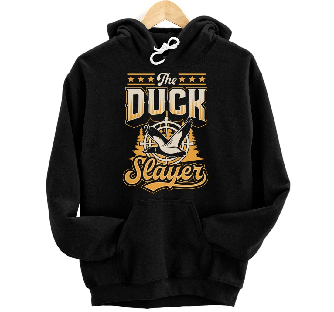 Personalized The Duck Slayer Funny Best Fowl Duck Hunting Pullover Hoodie