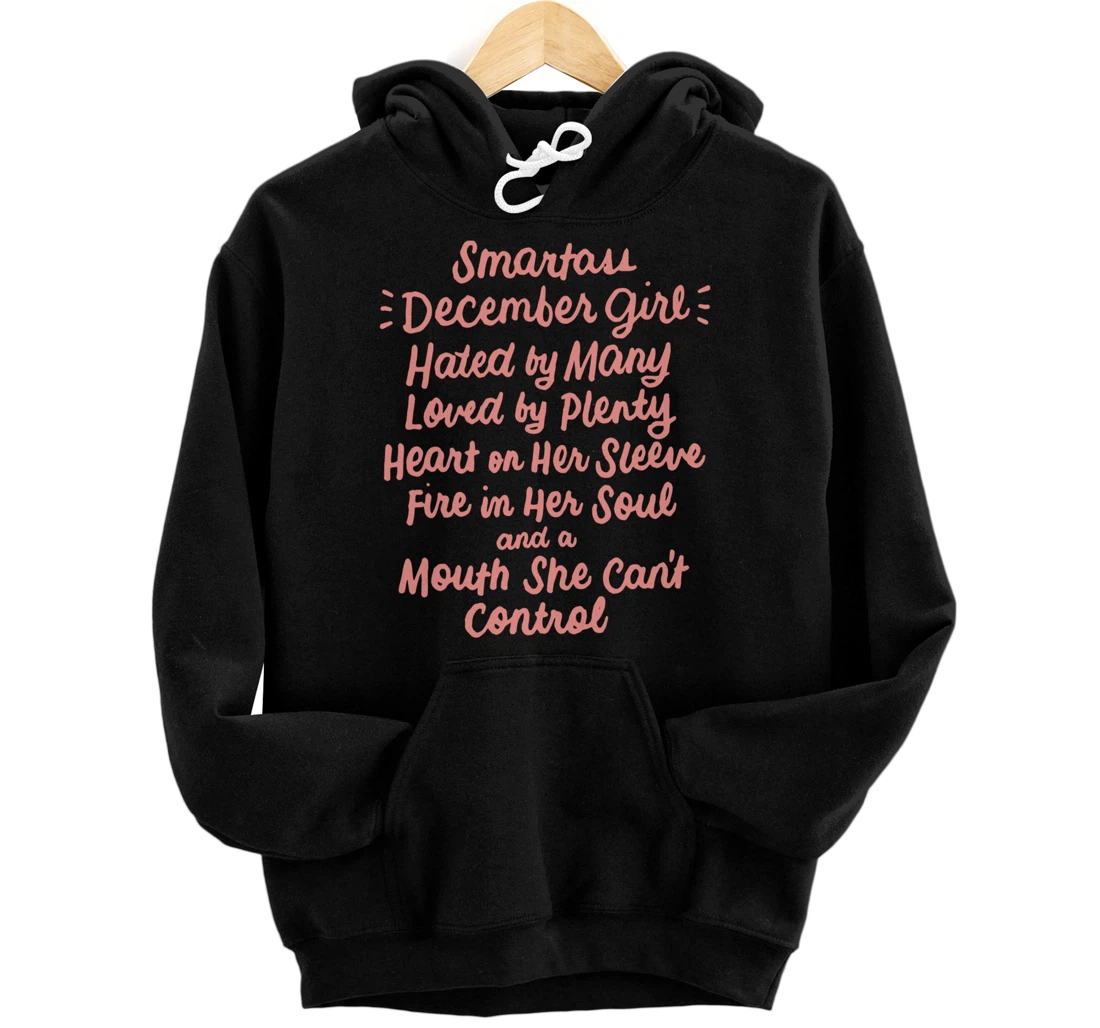Personalized Smartass December Girl Gift For Women Pullover Hoodie
