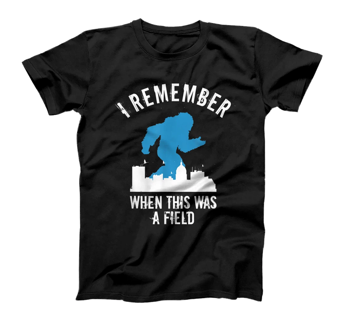 Personalized Womens Funny Sasquatch Boise Idaho I Remember When This Was a Field T-Shirt, Women T-Shirt