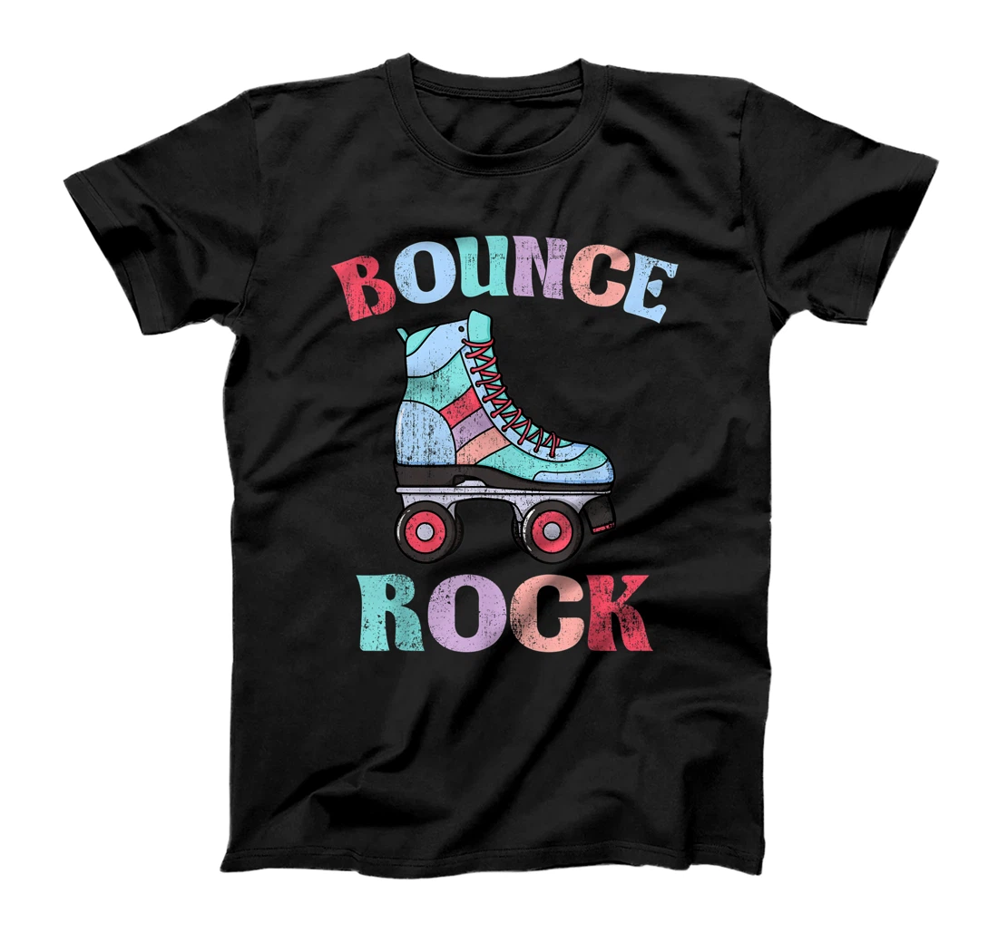 Personalized Bounce Rock Retro Skaters Roller Skate Old School T-Shirt, Kid T-Shirt and Women T-Shirt