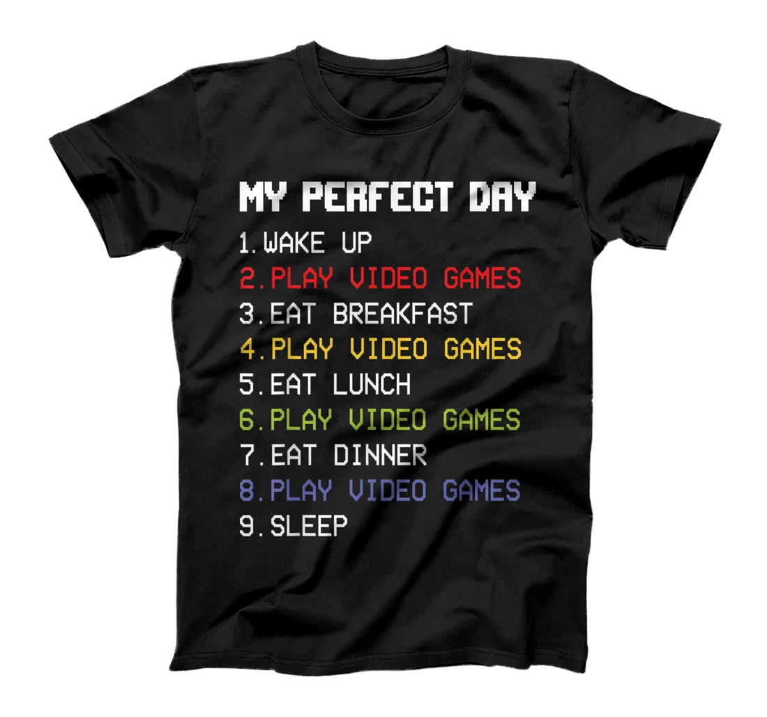 Personalized Womens The Perfect Gaming Day Suprise Gifts Boys Girls Video Gamers T-Shirt, Kid T-Shirt and Women T-Shirt