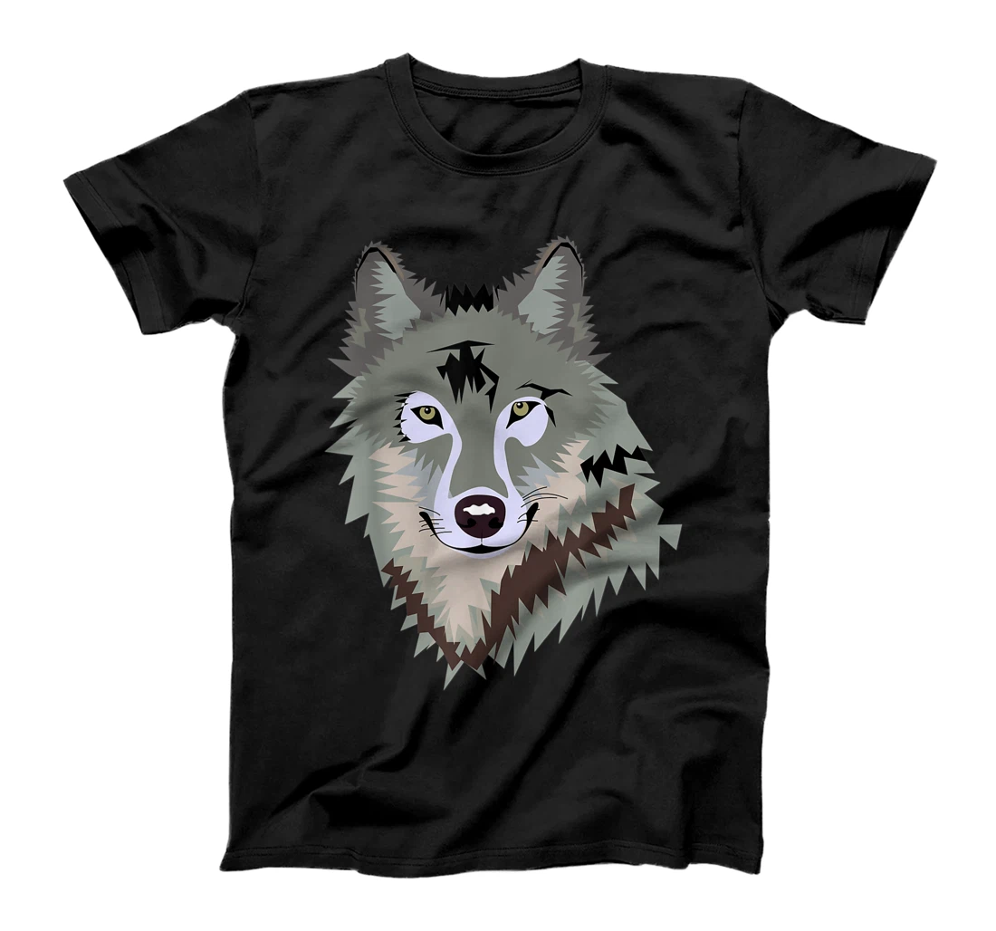 Personalized Wild Wolf Artistic Digital Hunter T-Shirt, Kid T-Shirt and Women T-Shirt