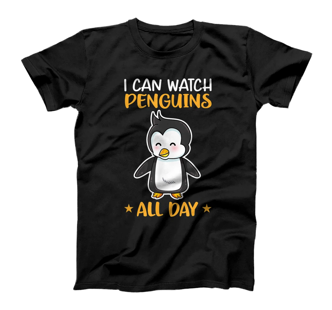 Personalized Womens I Can Watch Penguins All Day funny Gentoo King Penguin Lover T-Shirt, Kid T-Shirt and Women T-Shirt
