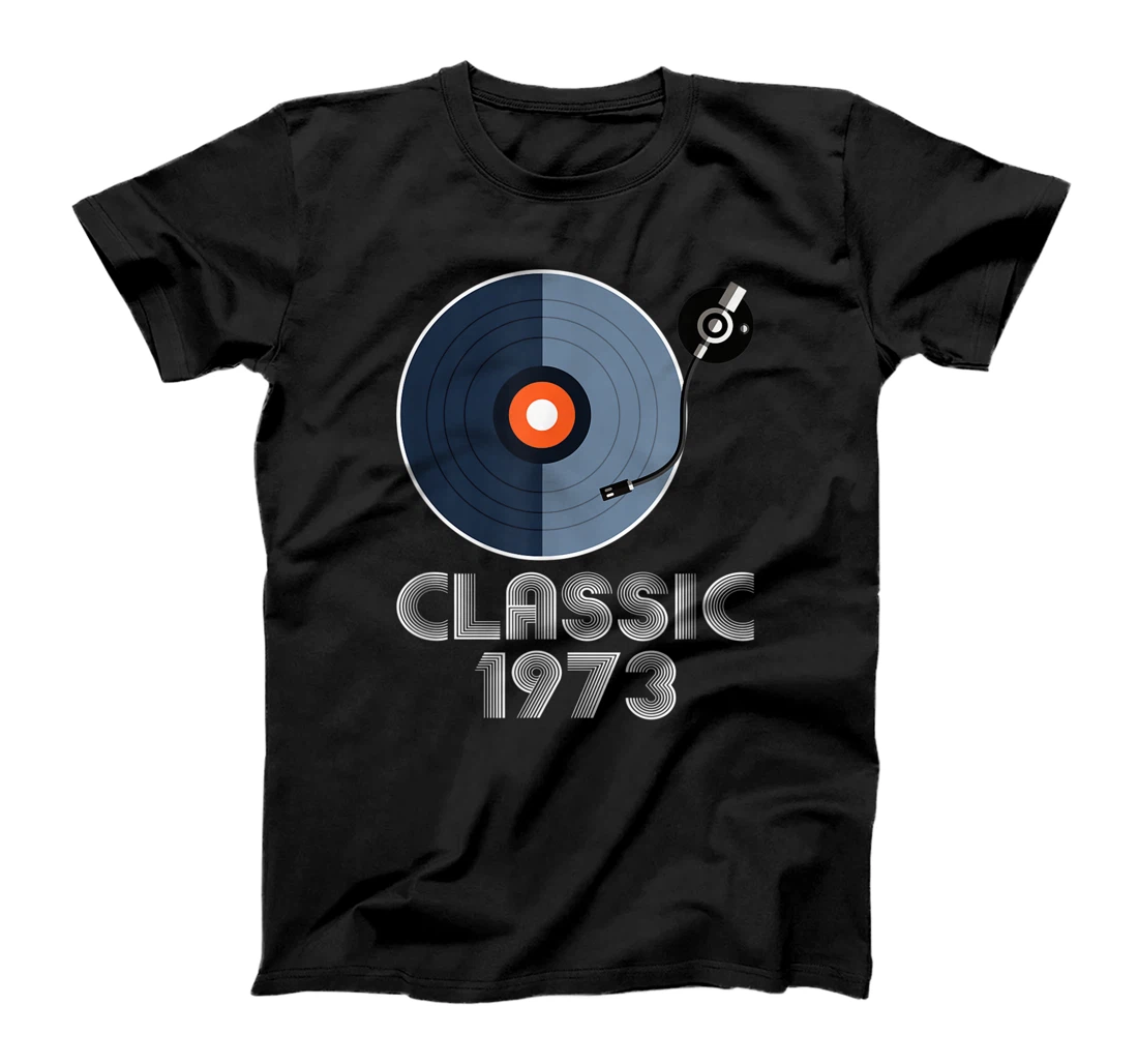 Personalized Vintage Classic 1973 Vinyl Record Player Music Lover Shirt T-Shirt, Women T-Shirt