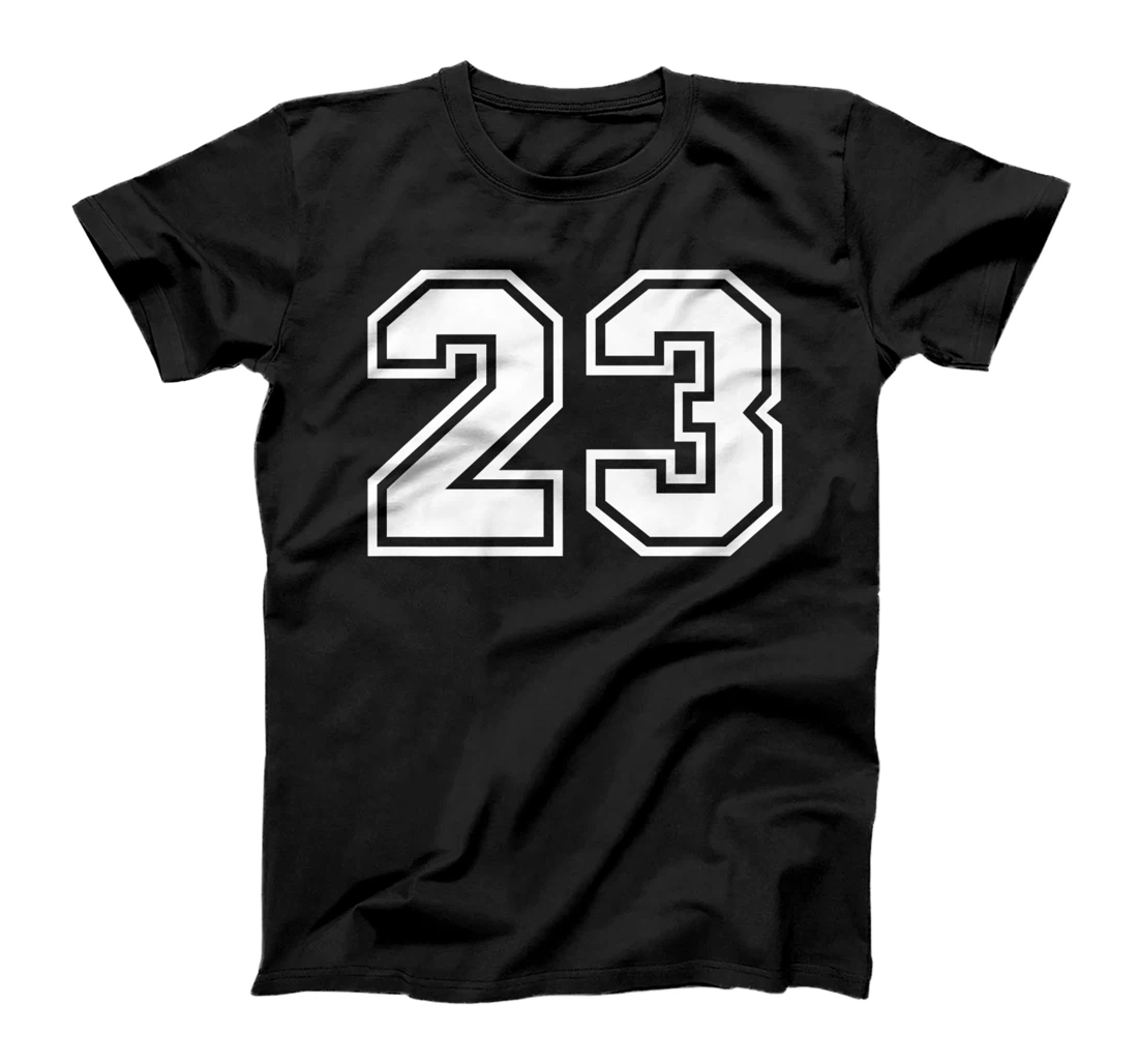 Personalized Number #23 Sports Jersey Lucky Favorite Number T-Shirt, Kid T-Shirt and Women T-Shirt