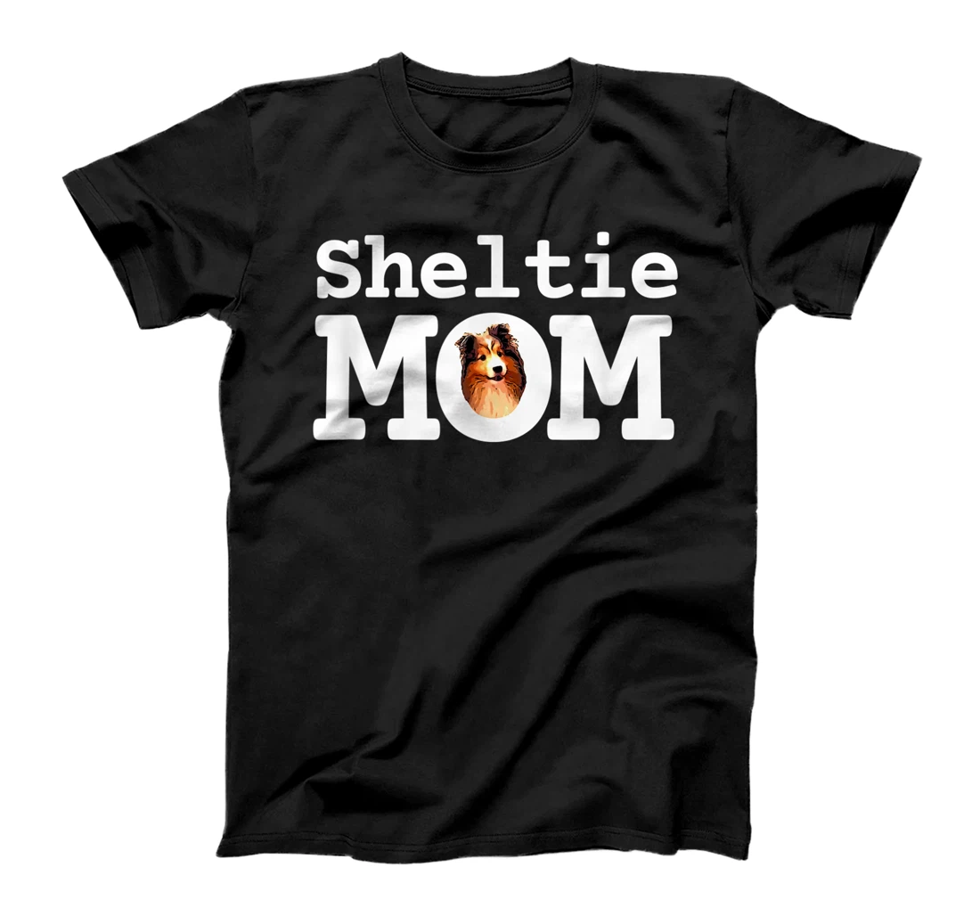 Personalized Sheltie Mom Cute Shetland Sheepdog T-Shirt, Women T-Shirt