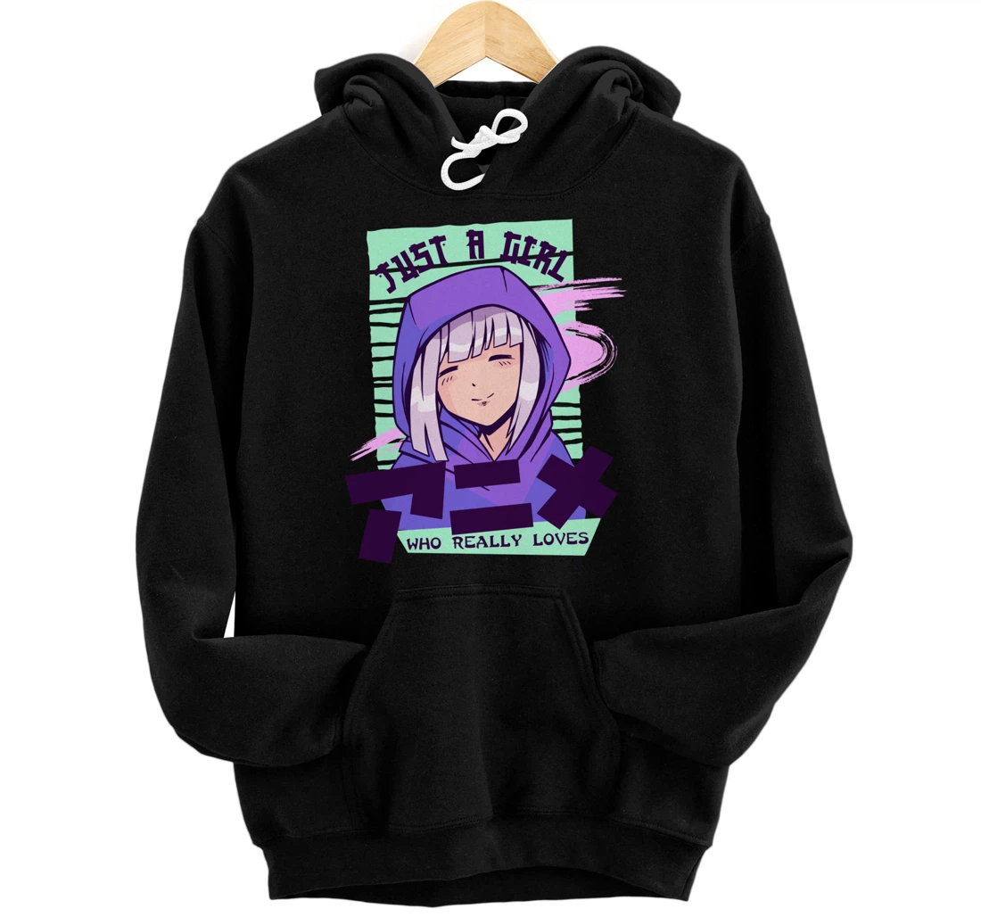 Personalized Anime Gifts for Teen Girls Just A Girl Who Loves Anime Pullover Hoodie