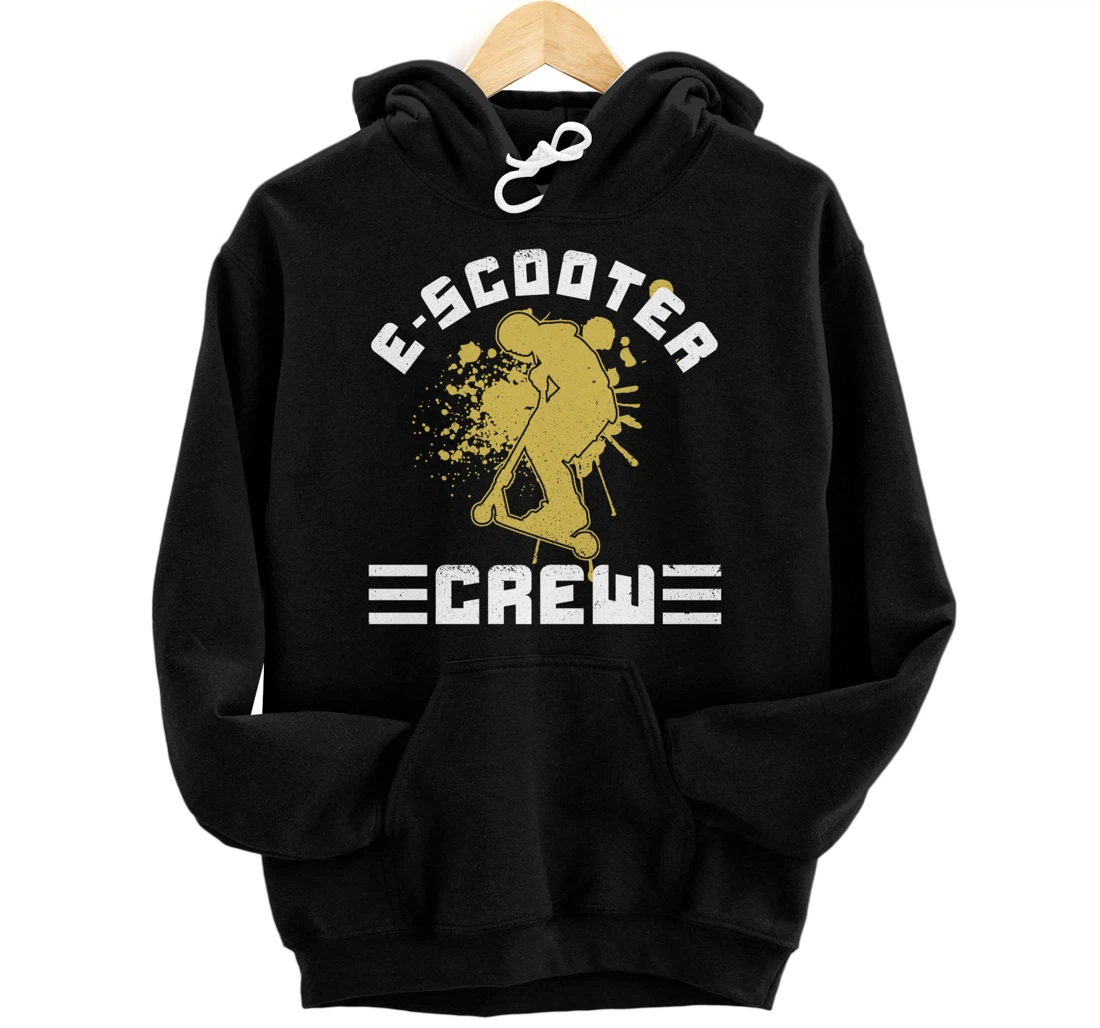 Personalized E-Scooter Crew Pun Quote Electric Scooter Rider Team Funny Pullover Hoodie