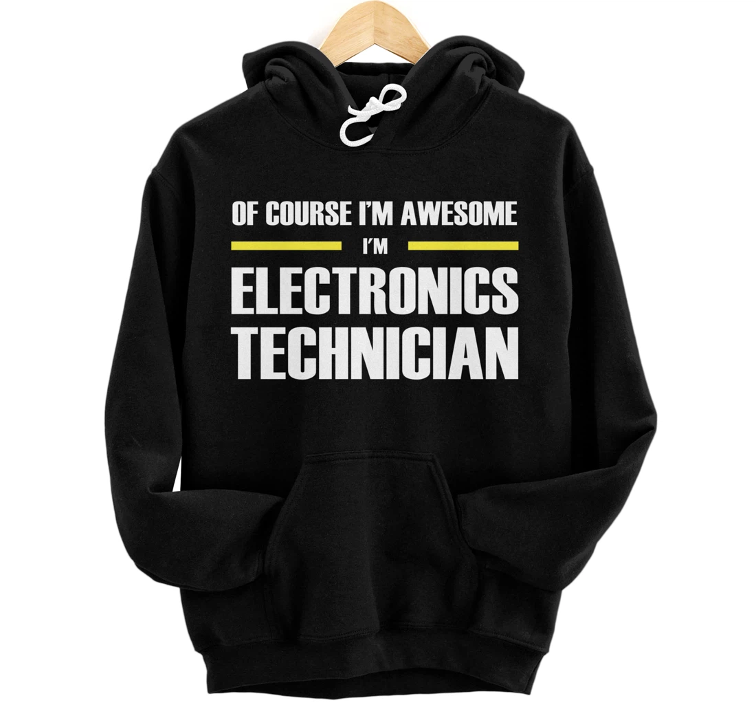 Personalized Awesome Electronics Technician Pullover Hoodie