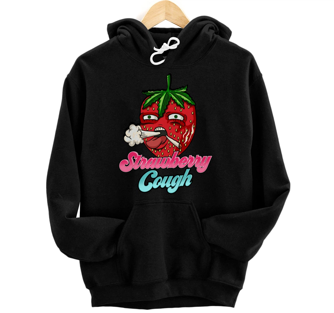 Personalized Marijuana Cough Strain Strawberry Weed Pullover Hoodie