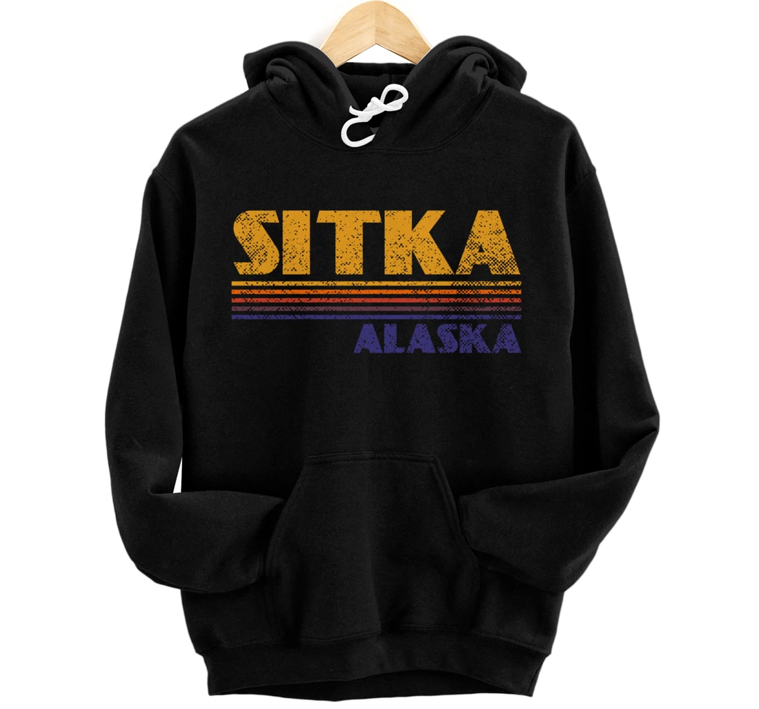 Personalized Classic Retro Vintage Sitka Alaska Pullover Hoodie Pullover Hoodie