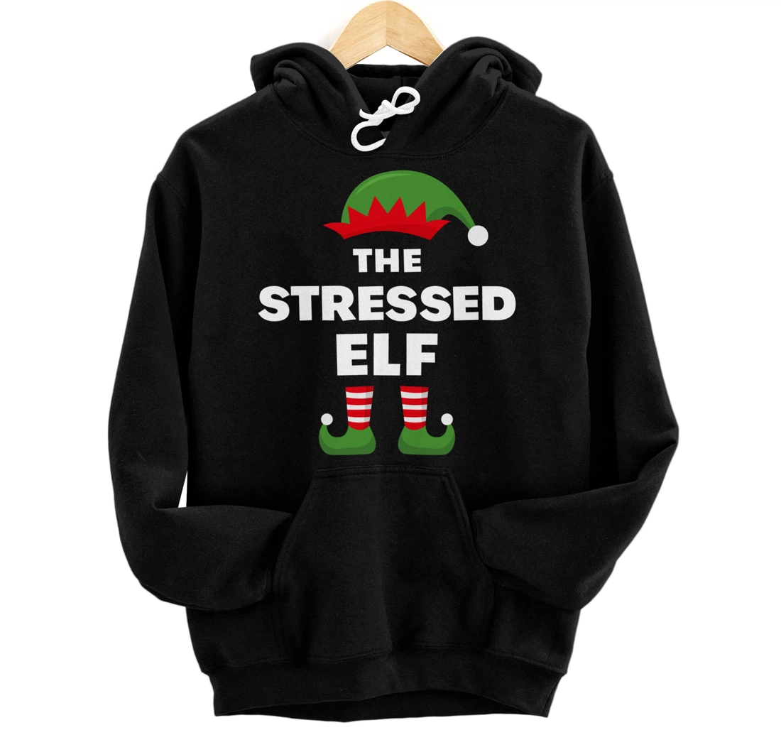 Personalized The Stressed Elf Pullover Hoodie