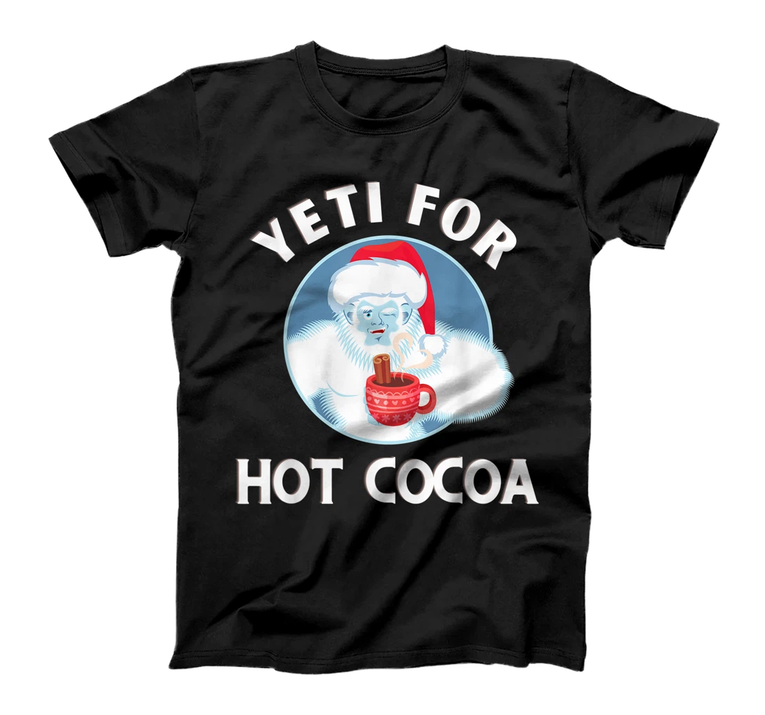 Personalized Snowman Funny Sasquatch Bigfoot December Holidays Cocoa Fun T-Shirt, Kid T-Shirt and Women T-Shirt