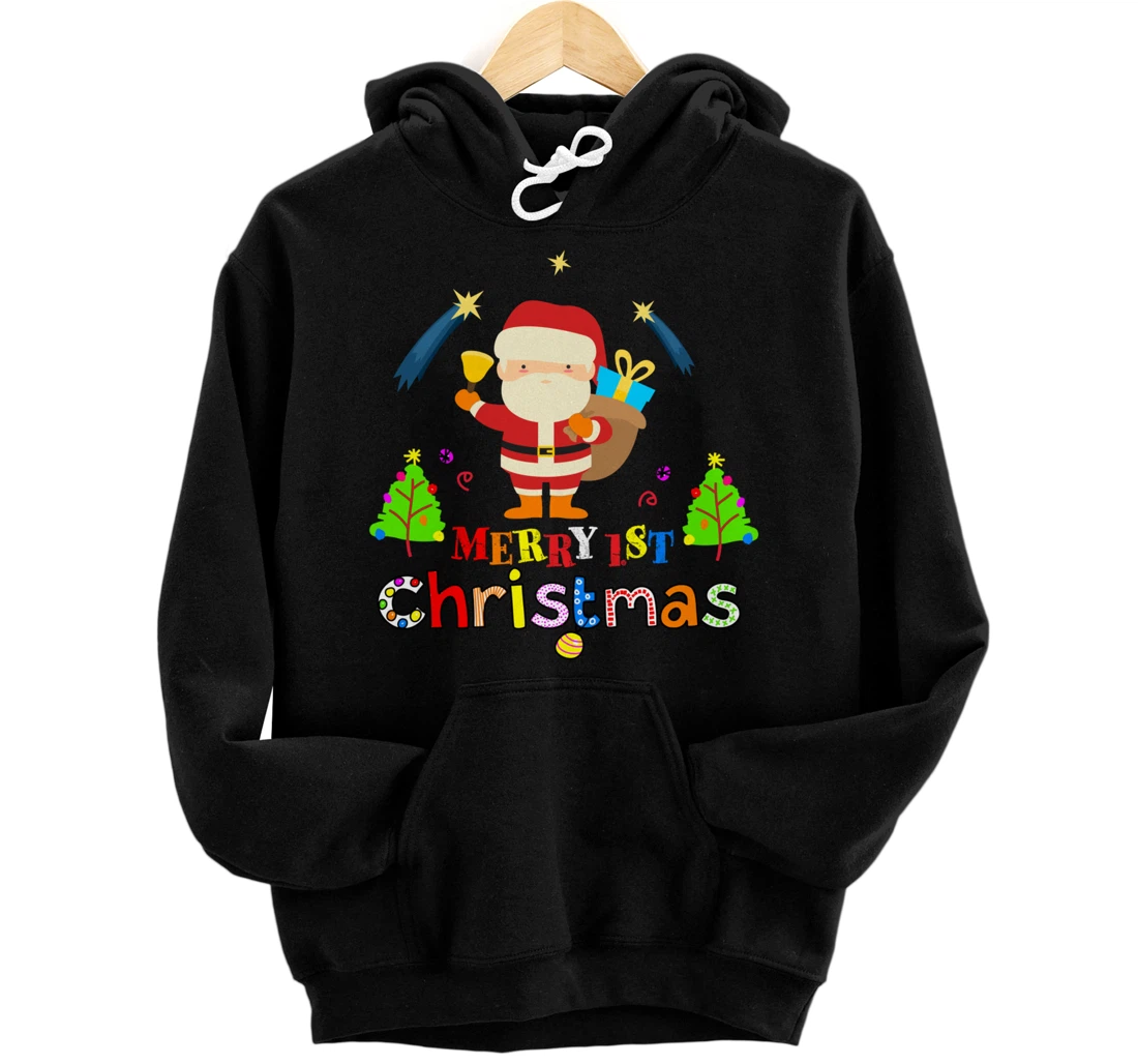 Personalized Baby Santa Claus distributes children's gifts Pullover Hoodie