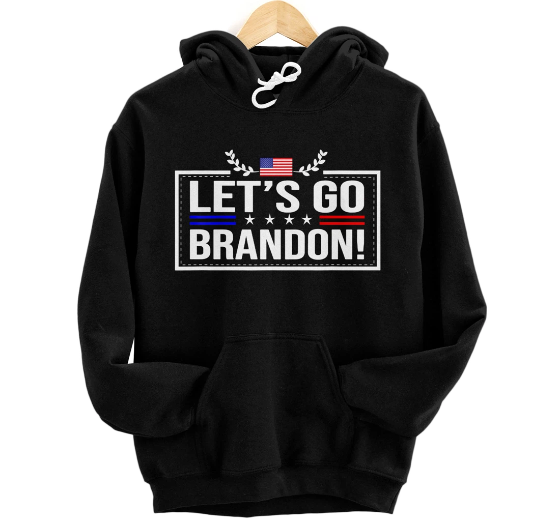 Personalized Let's Go Braden Brandon US Flag Funny Trendy Sarcastic Pullover Hoodie