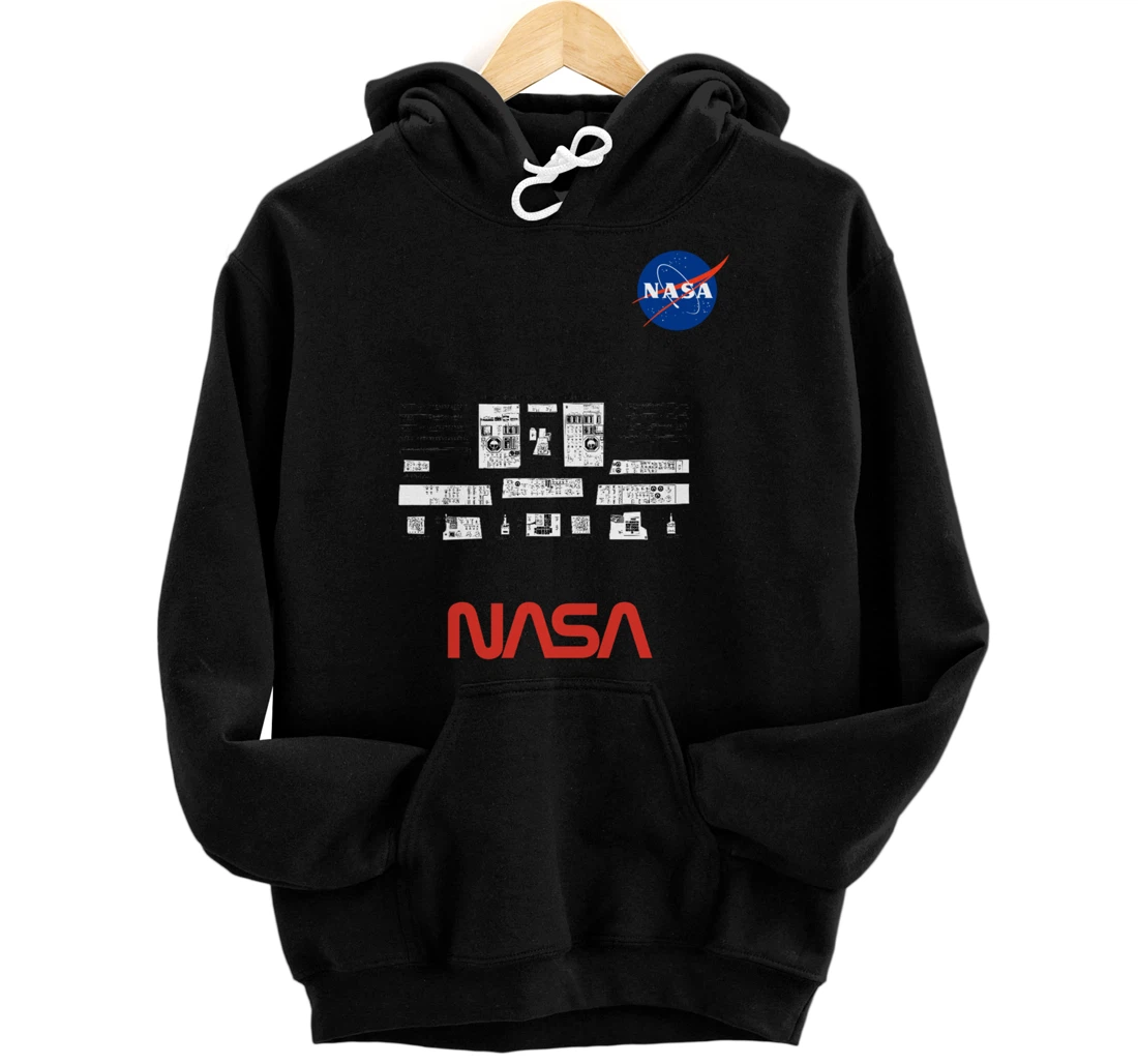 Personalized NASA Drawing Space Art Design Spacecraft Controls Displays Pullover Hoodie