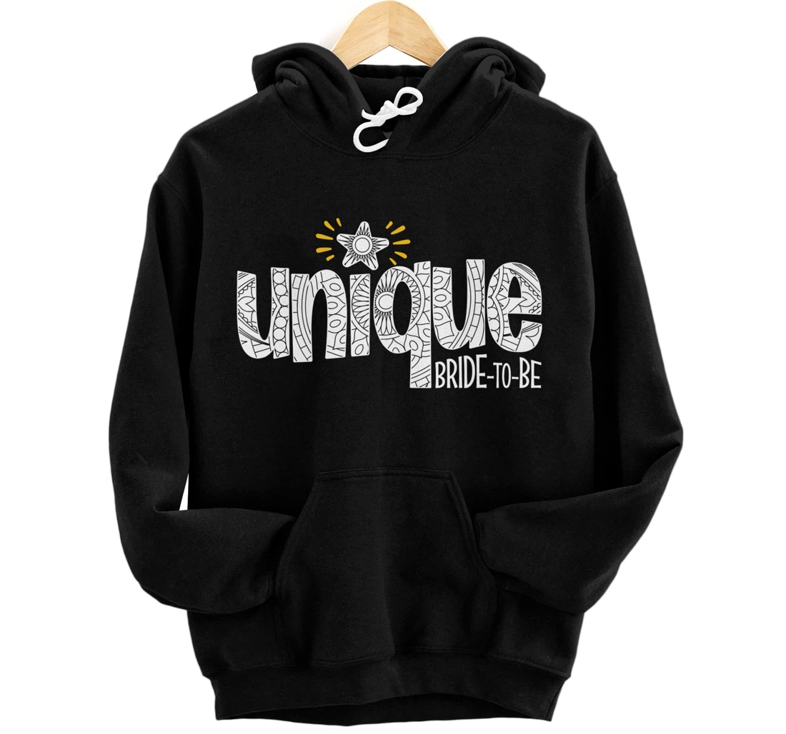 Personalized Unique Bride-to-Be Proposal Bachelorette Wedding Party Pullover Hoodie