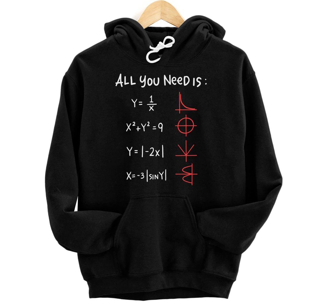 Personalized All You Need Is Love Math Cleveres Trigometrie Design Pullover Hoodie
