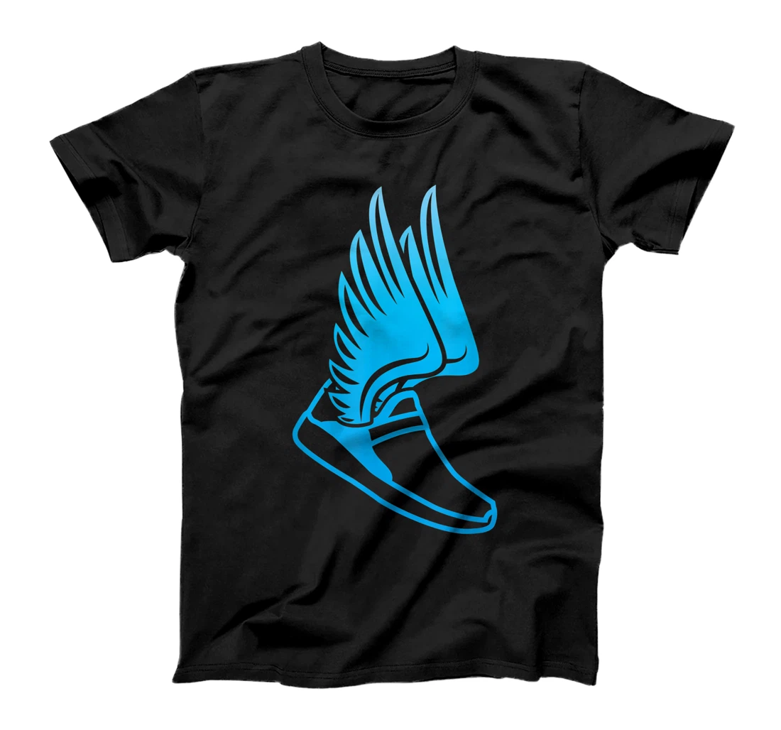 Personalized Winged Sneaker Track and Field T-Shirt, Women T-Shirt T-Shirt, Women T-Shirt