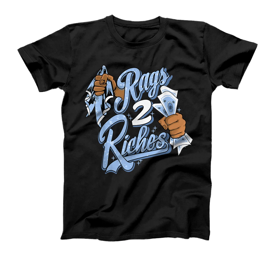 Personalized Rags 2 Riches Sneaker Matching Tees 4 Retro University Blue T-Shirt, Women T-Shirt