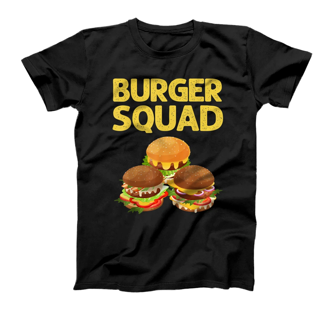 Personalized Cool Hamburger Art Men Women Cheeseburger Fast Food Burger T-Shirt, Kid T-Shirt and Women T-Shirt