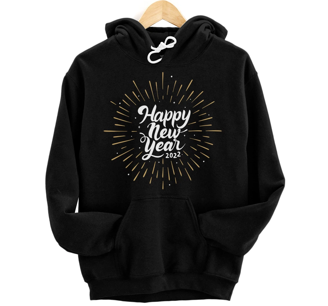 Personalized Happy New Year 2022 Pullover Hoodie