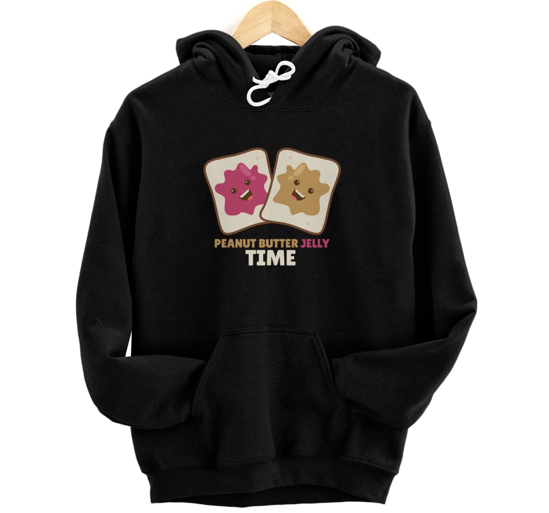 Personalized Peanut Butter Jelly Time BFF Love Match Perfect Pullover Hoodie