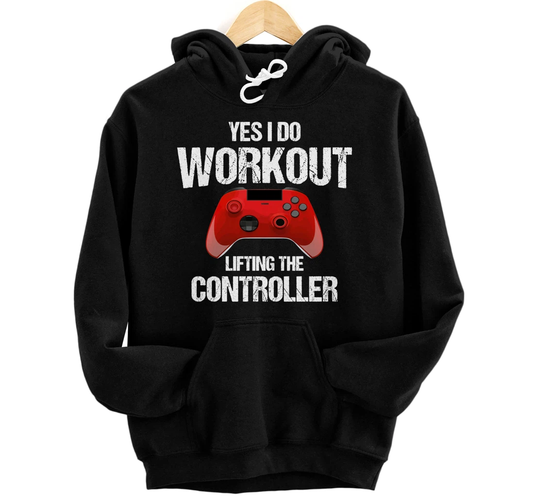 Personalized Yes I Do Workout Funny Saying Gamer Pullover Hoodie