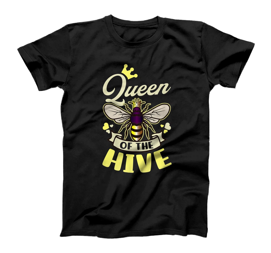 Personalized Queen Of The Hive Design Beekeeper T-Shirt, Women T-Shirt