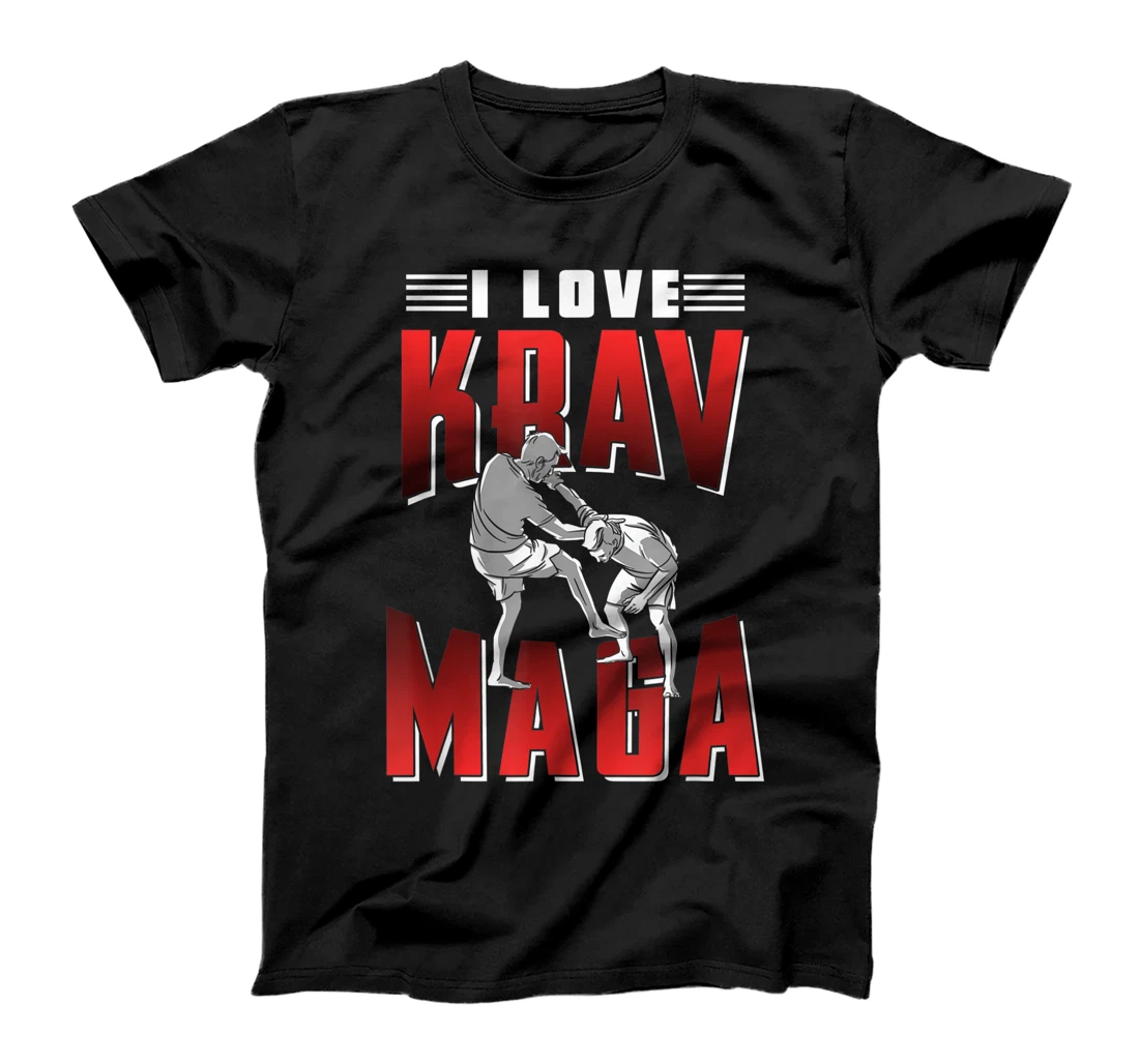 Personalized I Love Krav Maga Coach Martial Arts Warrior Fighter T-Shirt, Women T-Shirt