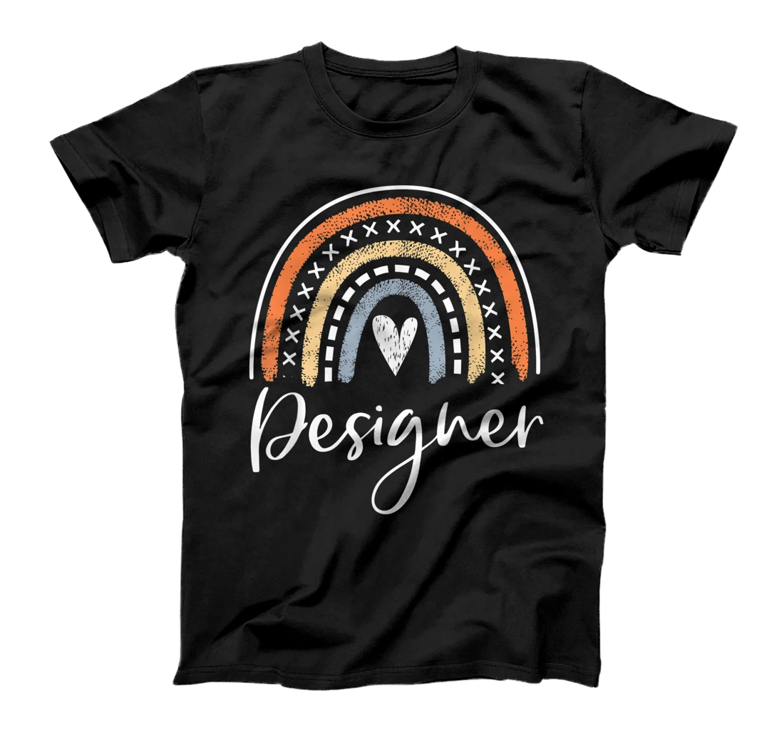 Personalized Womens Designer Gifts Women Funny Graphic Designer Rainbow Design T-Shirt, Kid T-Shirt and Women T-Shirt