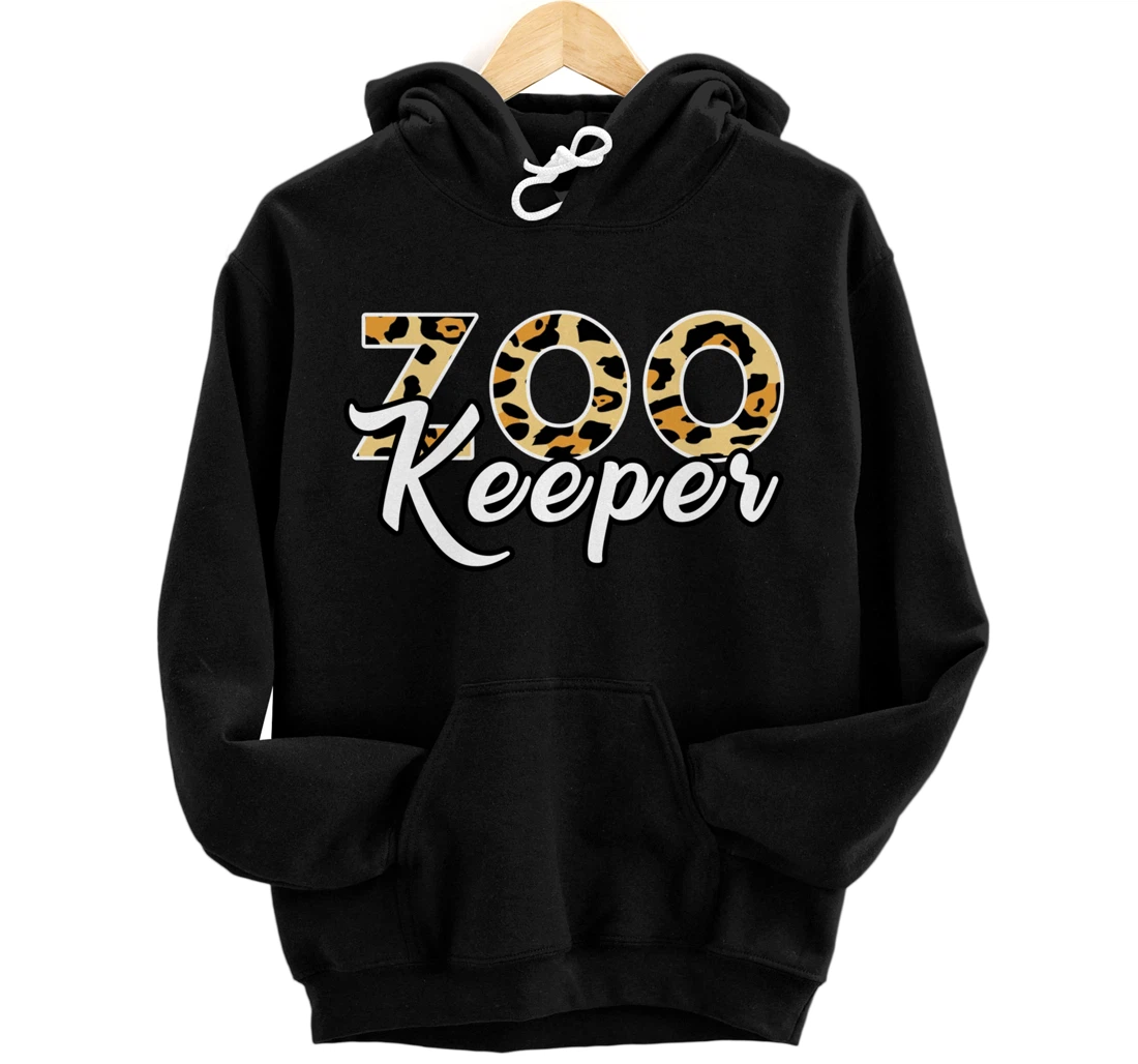 Personalized Zookeeper Tiger Print Pattern Design Pullover Hoodie