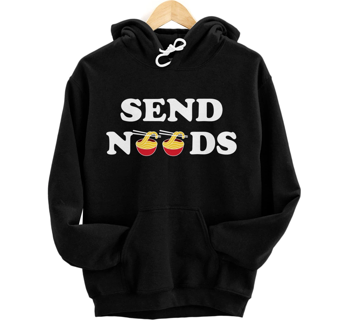 Personalized SEND NOODS Hoodie Hoodie Nudes Parody Meme Word Pun Gift Pullover Hoodie