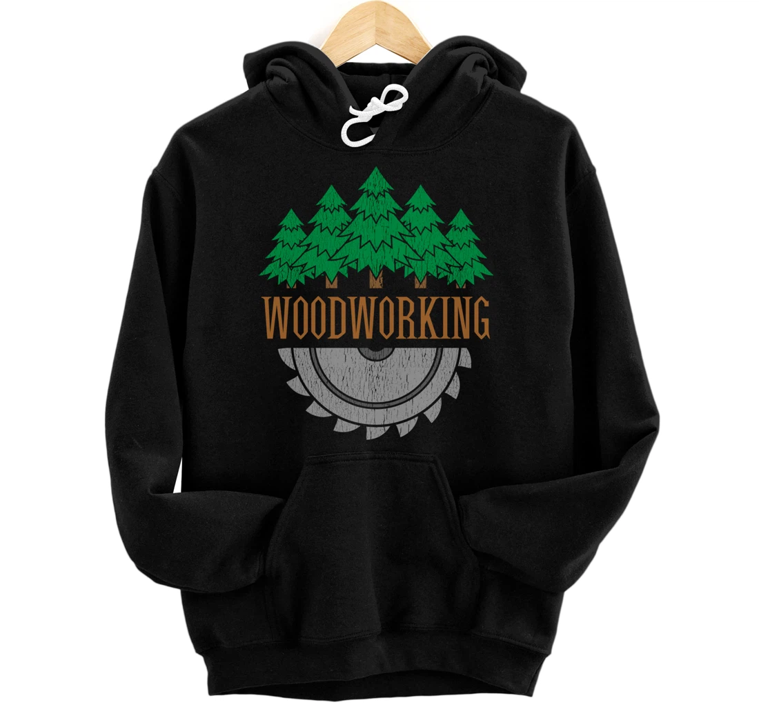 Personalized Funny Woodworking Hoodie Wood Saw Tools Carpenter Carpentry Pullover Hoodie