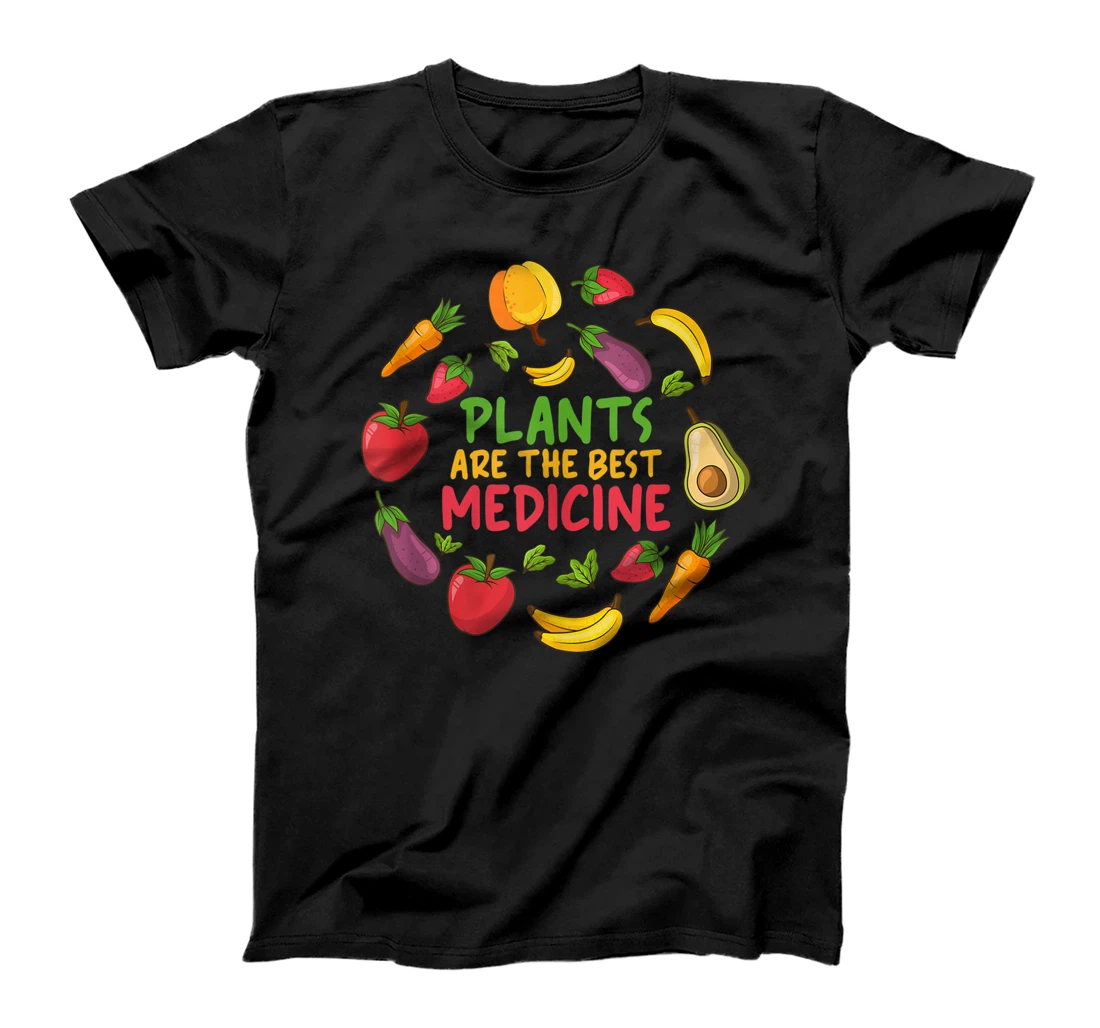 Personalized Gardening Plant Lover T-Shirt, Women T-Shirt Plants Are The Best Medicine T-Shirt, Women T-Shirt